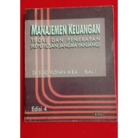 MANAJEMEN KEUANGAN : TEORI DAN PENERAPAN